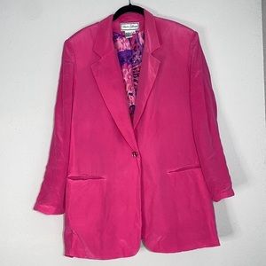 Vintage Diane Gilman Pink Silk Matching Set